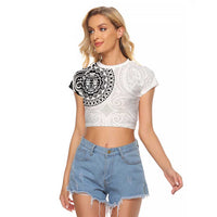 New Zealand Aotearoa Raglan Cropped T Shirt Maori Te Mata O Rongokako