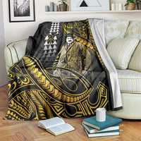 Hawaii Kuhio The Citizen Prince Blanket Gold Polynesian Tribal Tattoo