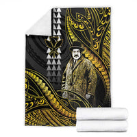 Hawaii Kuhio The Citizen Prince Blanket Gold Polynesian Tribal Tattoo