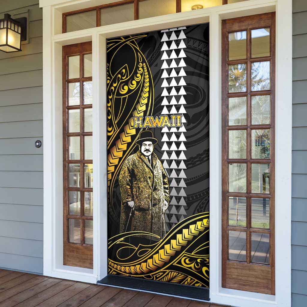Hawaii Kuhio The Citizen Prince Door Cover Gold Polynesian Tribal Tattoo LT05 - Polynesian Pride