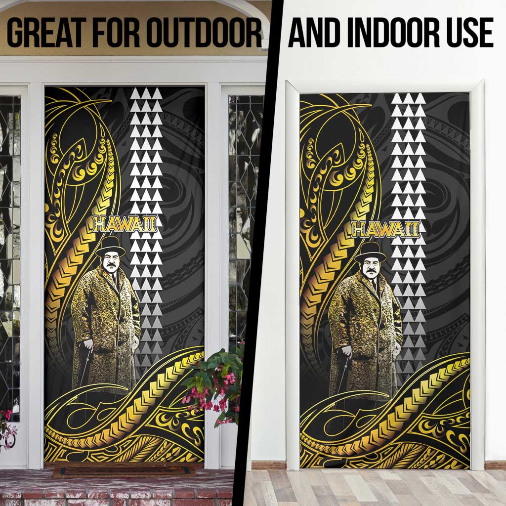 Hawaii Kuhio The Citizen Prince Door Cover Gold Polynesian Tribal Tattoo LT05 - Polynesian Pride