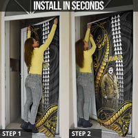 Hawaii Kuhio The Citizen Prince Door Cover Gold Polynesian Tribal Tattoo LT05 - Polynesian Pride