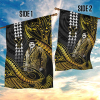Hawaii Kuhio The Citizen Prince Garden Flag Gold Polynesian Tribal Tattoo