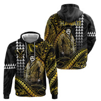 Hawaii Kuhio The Citizen Prince Hoodie Gold Polynesian Tribal Tattoo LT05 - Polynesian Pride