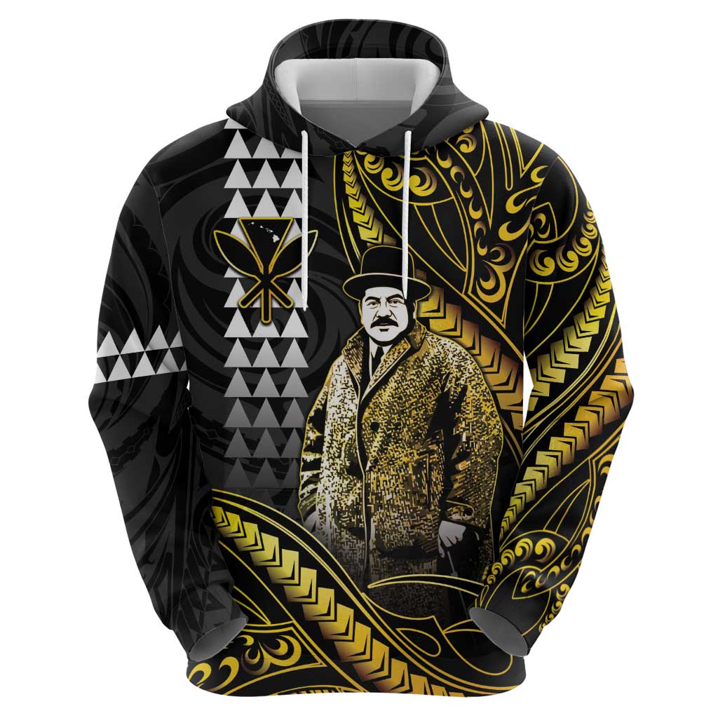 Hawaii Kuhio The Citizen Prince Hoodie Gold Polynesian Tribal Tattoo LT05 - Polynesian Pride