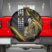 Hawaii Kuhio The Citizen Prince Spare Tire Cover Gold Polynesian Tribal Tattoo LT05 - Polynesian Pride
