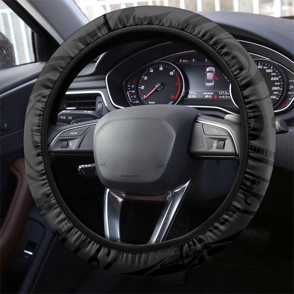 Hawaii Kuhio The Citizen Prince Steering Wheel Cover Gold Polynesian Tribal Tattoo