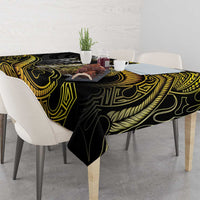 Hawaii Kuhio The Citizen Prince Tablecloth Gold Polynesian Tribal Tattoo