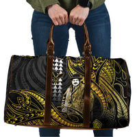 Hawaii Kuhio The Citizen Prince Travel Bag Gold Polynesian Tribal Tattoo LT05 Gold - Polynesian Pride