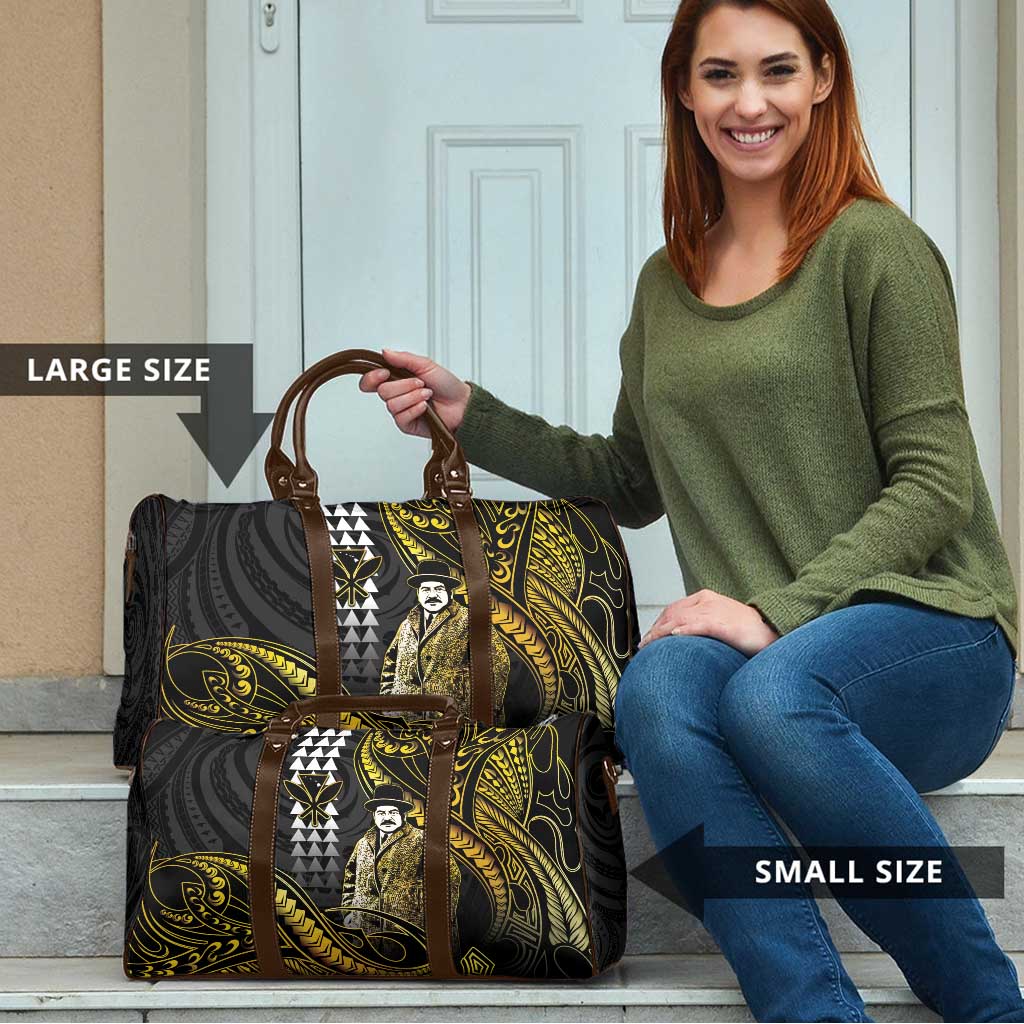 Hawaii Kuhio The Citizen Prince Travel Bag Gold Polynesian Tribal Tattoo LT05 - Polynesian Pride