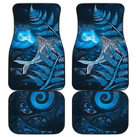 New Zealand Matariki Car Mats Maori Koru With Humpback Whale Blue LT05 - Polynesian Pride