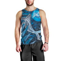 New Zealand Matariki Men Tank Top Maori Koru With Humpback Whale Blue