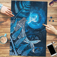 New Zealand Matariki Puzzle Maori Koru With Humpback Whale Blue