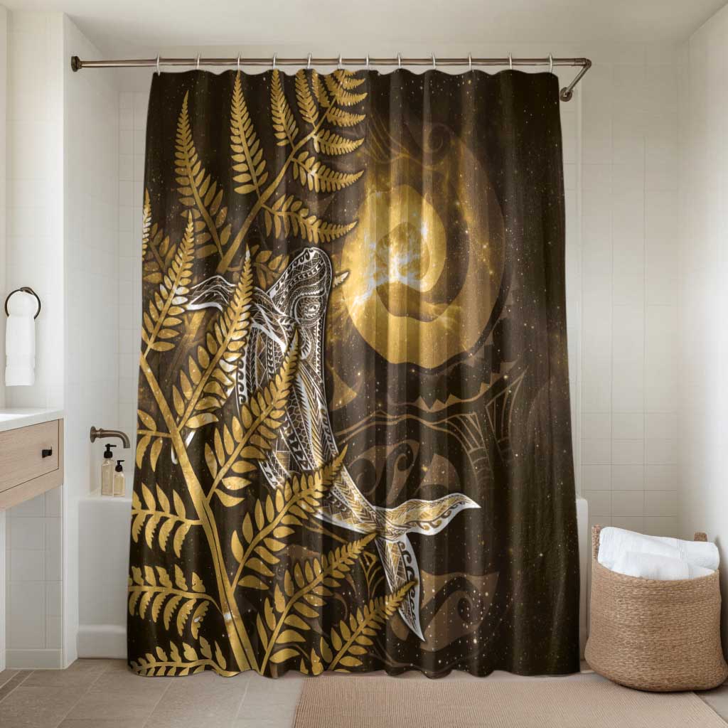 New Zealand Matariki Bathroom Set Maori Koru With Humpback Whale Gold
