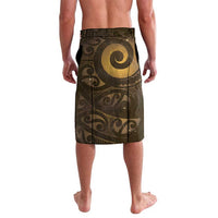 New Zealand Matariki Lavalava Maori Koru With Humpback Whale Gold LT05 - Polynesian Pride