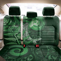 New Zealand Matariki Back Car Seat Cover Maori Koru With Humpback Whale Green LT05 - Polynesian Pride