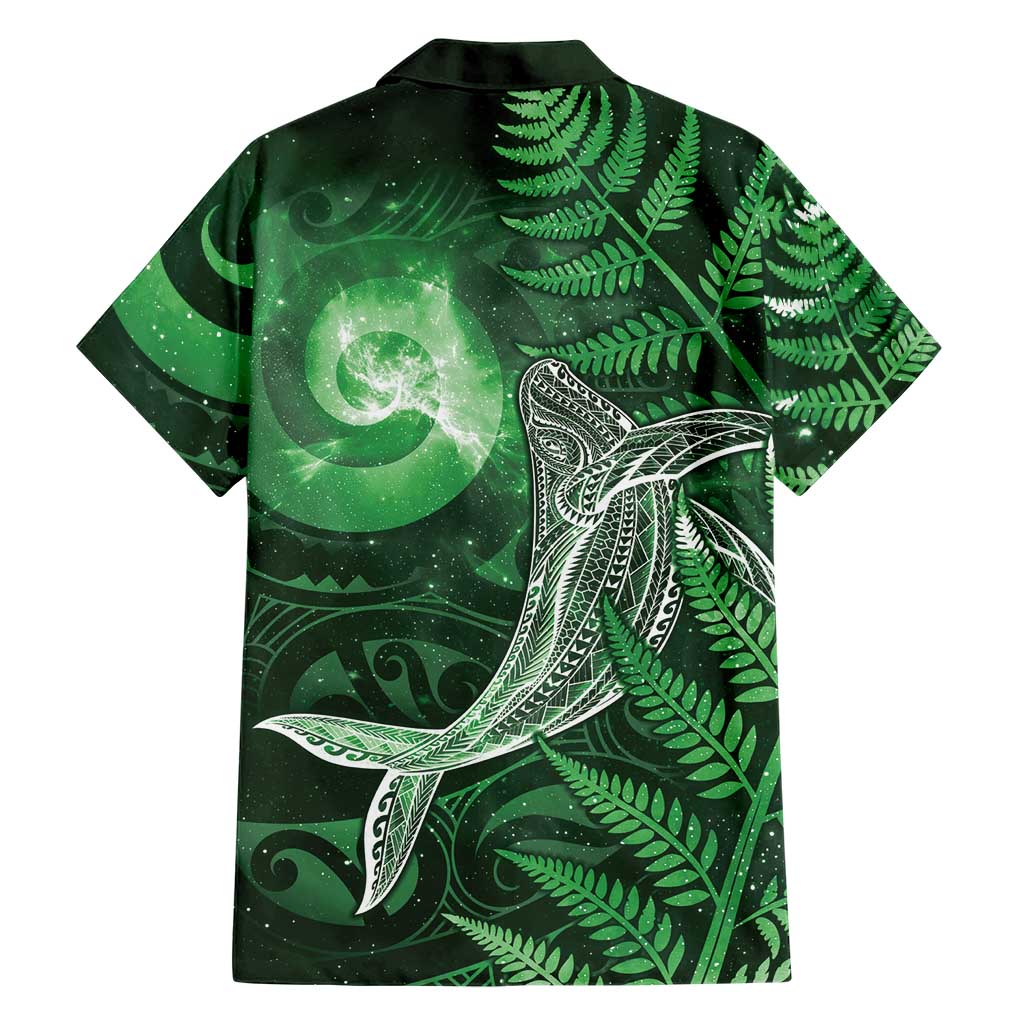 New Zealand Matariki Hawaiian Shirt Maori Koru With Humpback Whale Green LT05 - Polynesian Pride