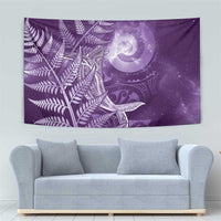 New Zealand Matariki Tapestry Maori Koru With Humpback Whale Purple