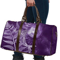 New Zealand Matariki Travel Bag Maori Koru With Humpback Whale Purple LT05 - Polynesian Pride
