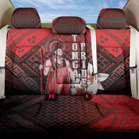 The First King Of Tonga Back Car Seat Cover Tongan Pride LT05 One Size Red - Polynesian Pride