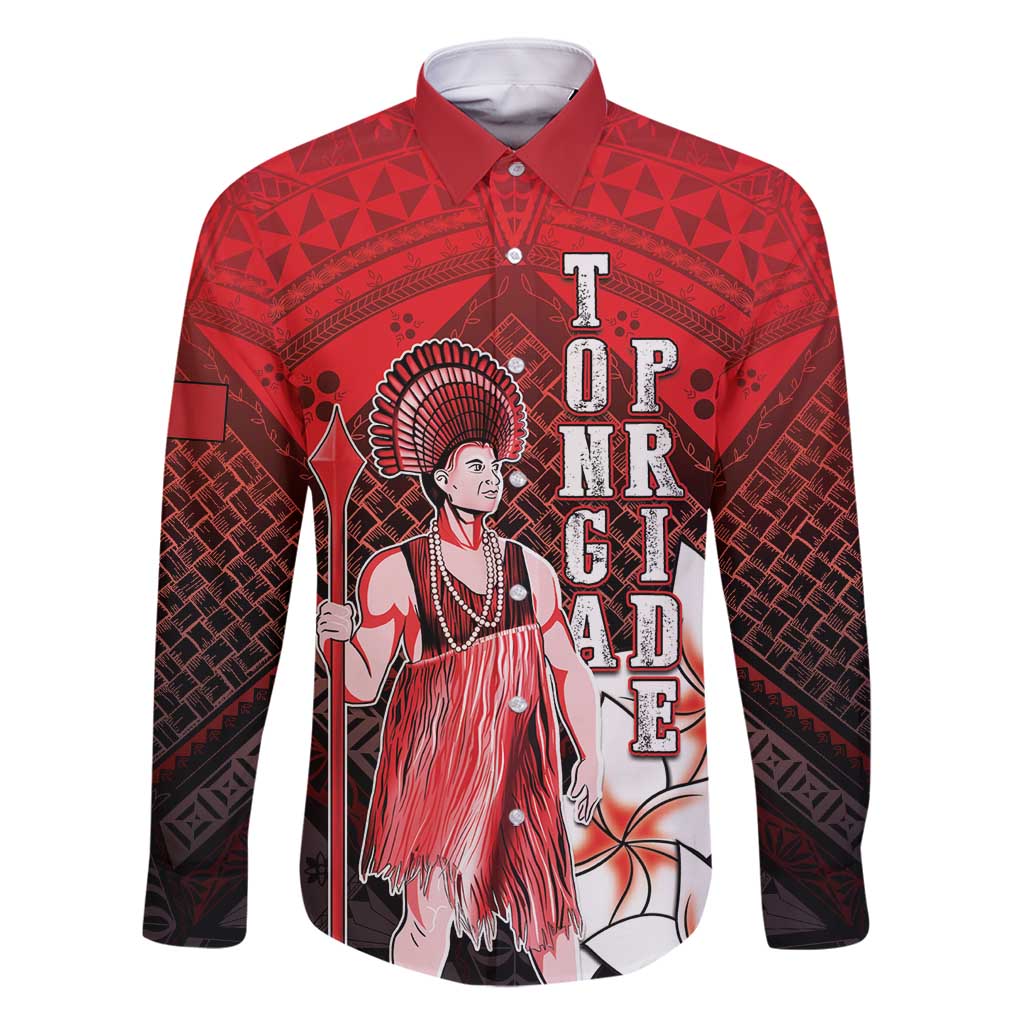 The First King Of Tonga Family Matching Long Sleeve Bodycon Dress and Hawaiian Shirt Tongan Pride