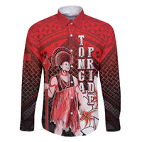 The First King Of Tonga Family Matching Short Sleeve Bodycon Dress and Hawaiian Shirt Tongan Pride