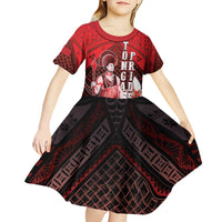 The First King Of Tonga Kid Short Sleeve Dress Tongan Pride