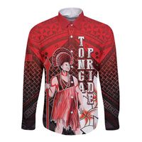 The First King Of Tonga Long Sleeve Button Shirt Tongan Pride