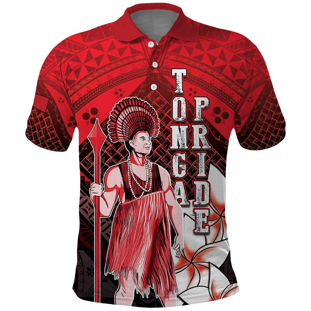 The First King Of Tonga Polo Shirt Tongan Pride LT05 Red - Polynesian Pride