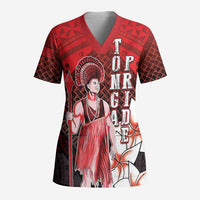 The First King Of Tonga Scrub Top Tongan Pride - Polynesian Pride