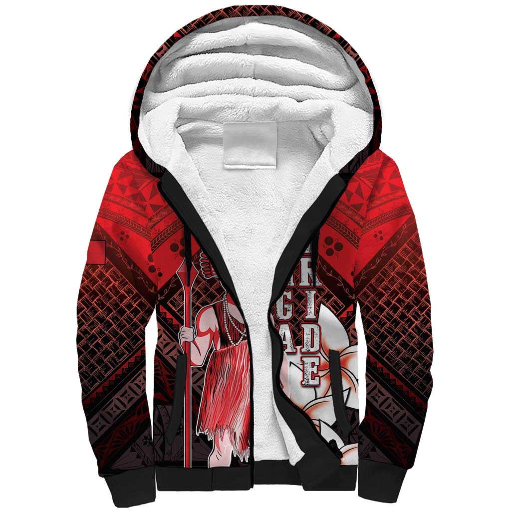 The First King Of Tonga Sherpa Hoodie Tongan Pride
