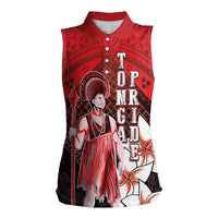 The First King Of Tonga Women Sleeveless Polo Shirt Tongan Pride