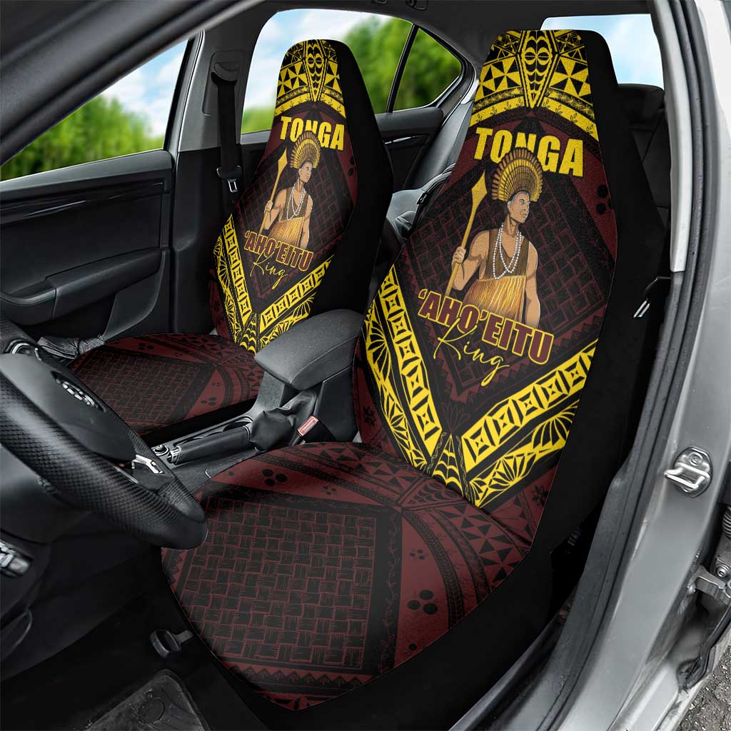 Tonga First King Car Seat Cover Ahoeitu Know Your Roots LT05 - Polynesian Pride