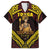 Tonga First King Family Matching Off The Shoulder Long Sleeve Dress and Hawaiian Shirt Ahoeitu Know Your Roots