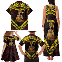 Tonga First King Family Matching Tank Maxi Dress and Hawaiian Shirt Ahoeitu Know Your Roots