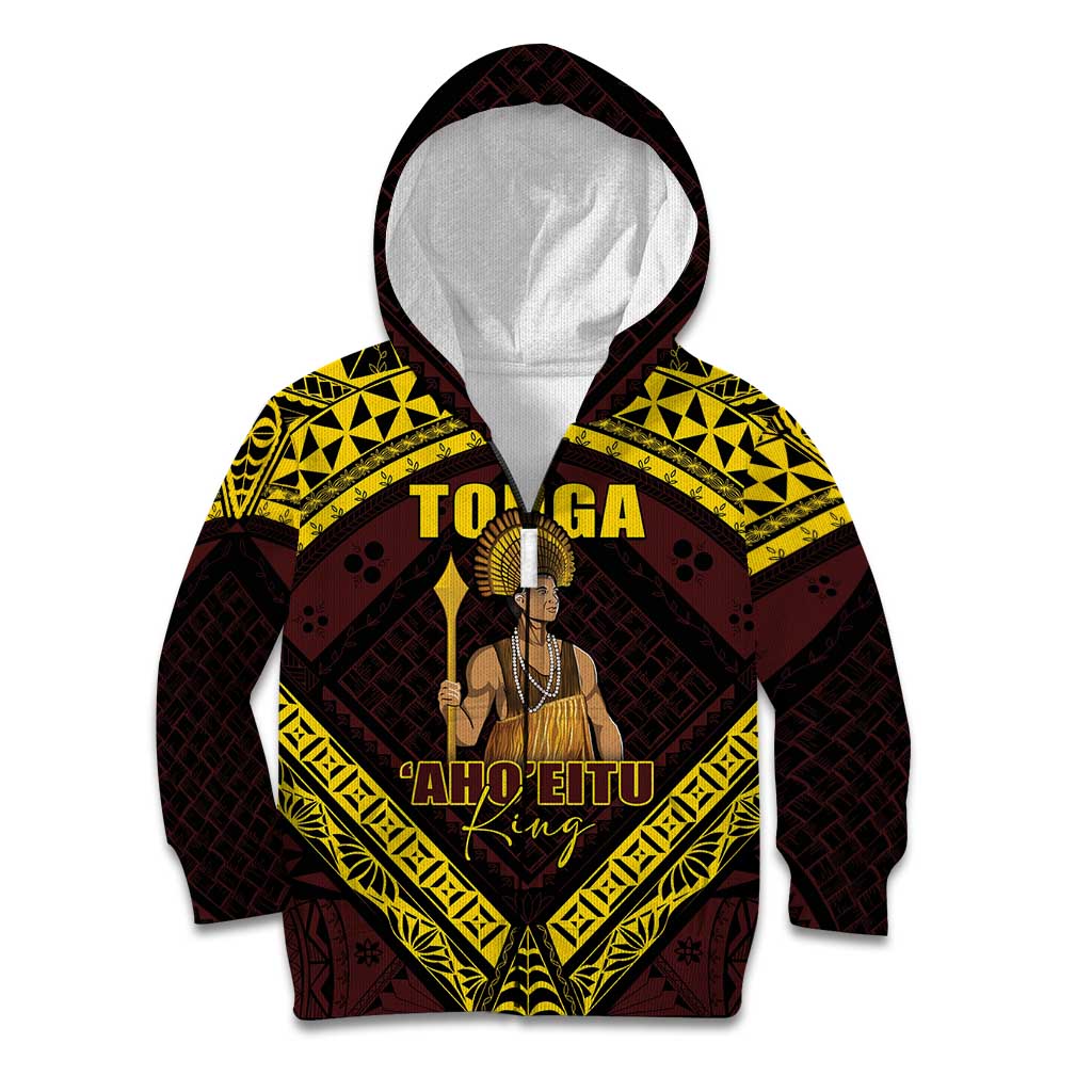 Tonga First King Kid Hoodie Ahoeitu Know Your Roots