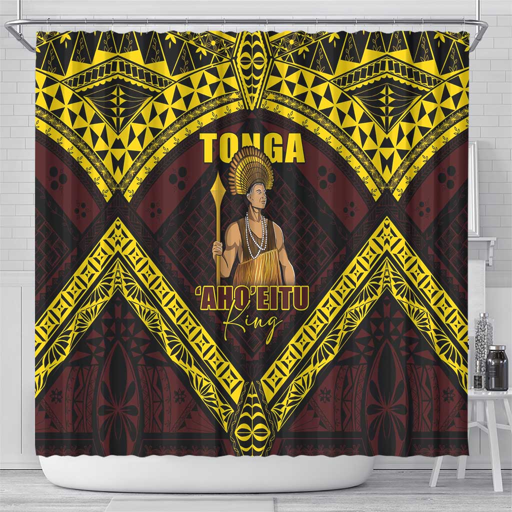 Tonga First King Shower Curtain Ahoeitu Know Your Roots
