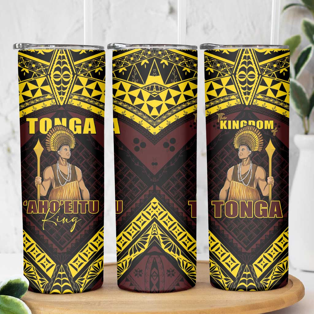 Tonga First King Skinny Tumbler Ahoeitu Know Your Roots
