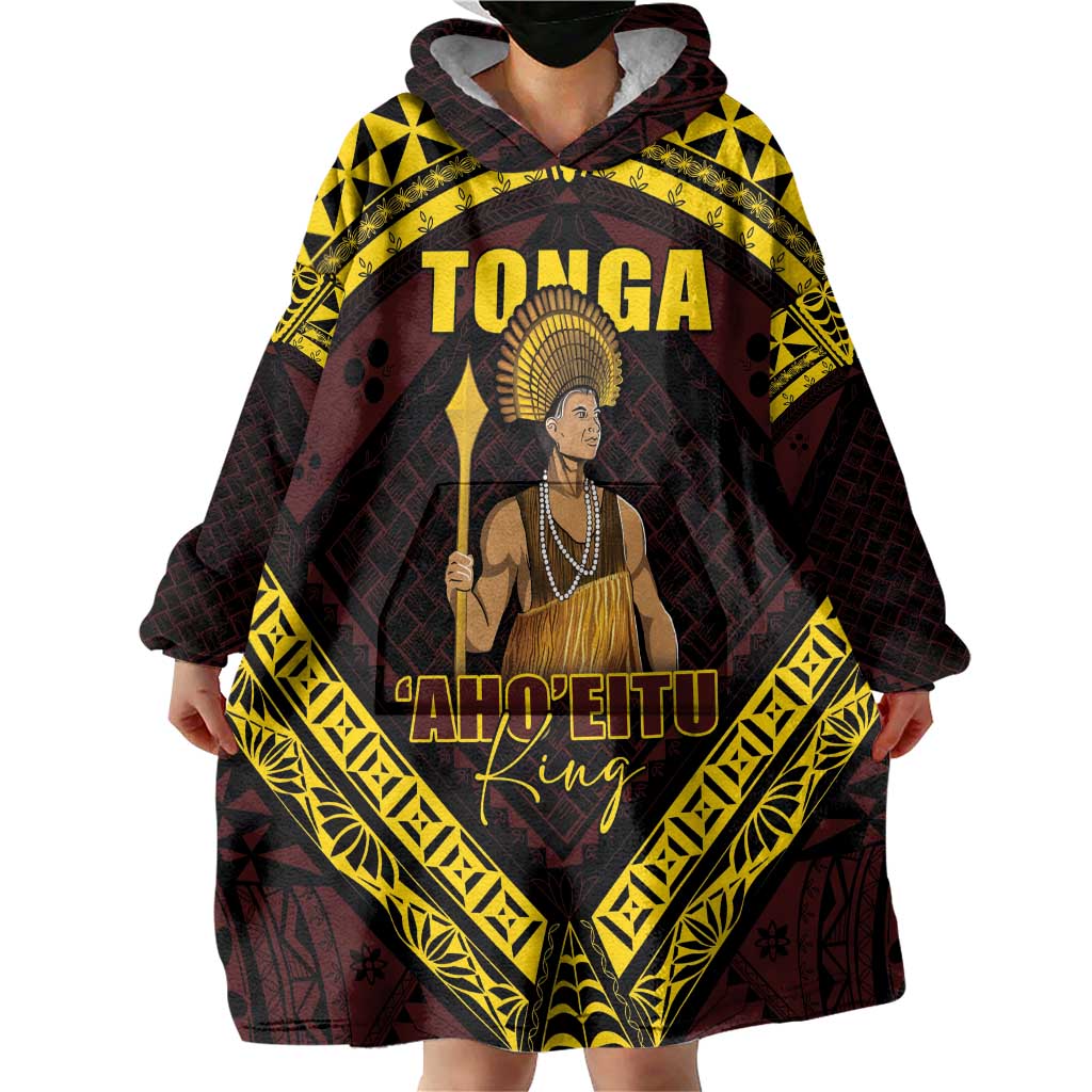 Tonga First King Wearable Blanket Hoodie Ahoeitu Know Your Roots LT05 - Polynesian Pride