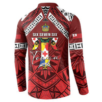 Tonga Emancipation Day Button Sweatshirt Tongan Kupesi Pattern