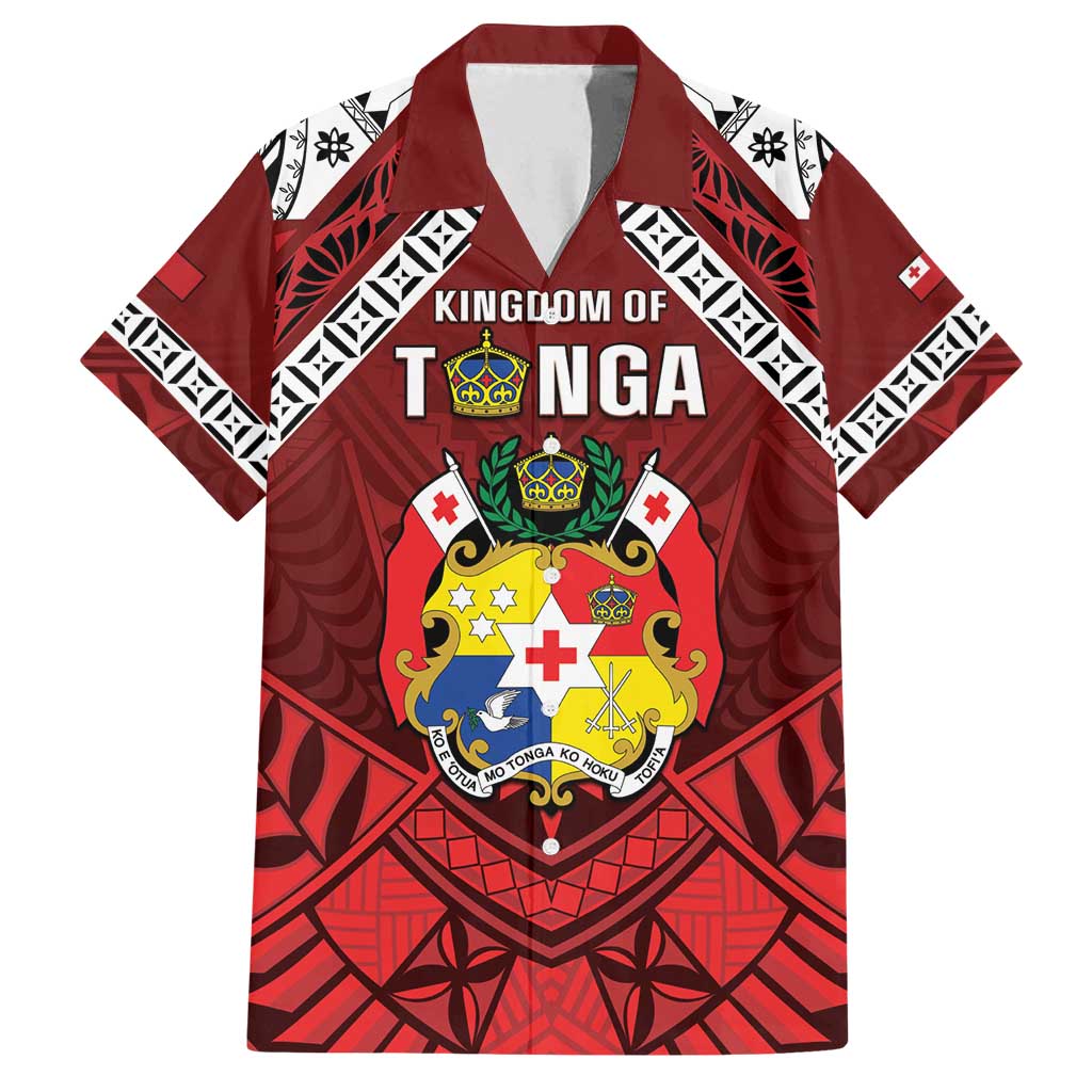 Tonga Emancipation Day Family Matching Summer Maxi Dress and Hawaiian Shirt Tongan Kupesi Pattern