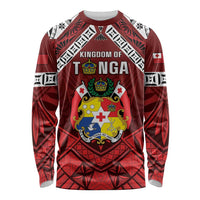 Tonga Emancipation Day Long Sleeve Shirt Tongan Kupesi Pattern