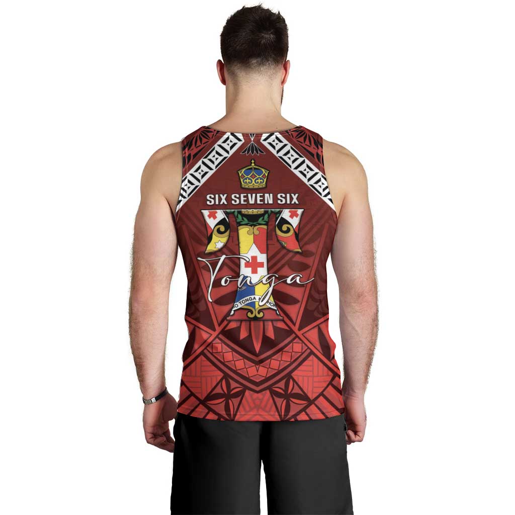 Tonga Emancipation Day Men Tank Top Tongan Kupesi Pattern