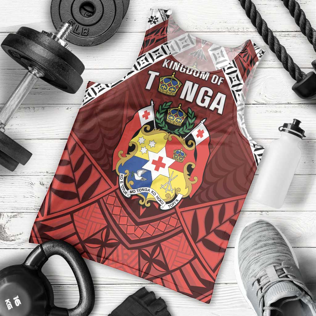 Tonga Emancipation Day Men Tank Top Tongan Kupesi Pattern