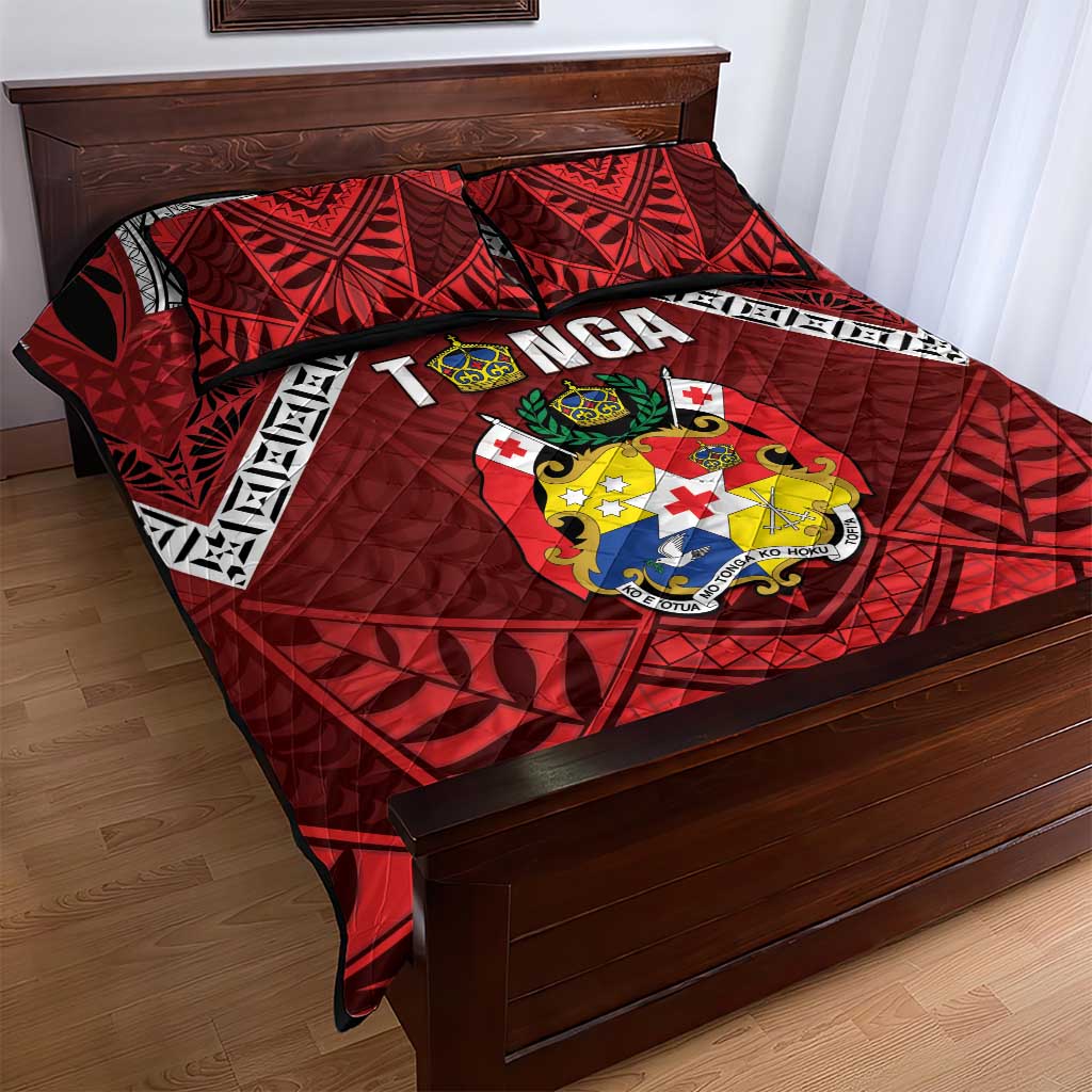 Tonga Emancipation Day Quilt Bed Set Tongan Kupesi Pattern LT05 - Polynesian Pride