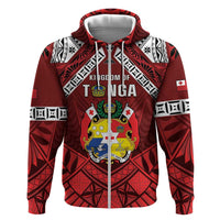 Tonga Emancipation Day Zip Hoodie Tongan Kupesi Pattern