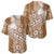 Tonga Kupesi Ngatu Baseball Jersey Vintage Brown Plumeria