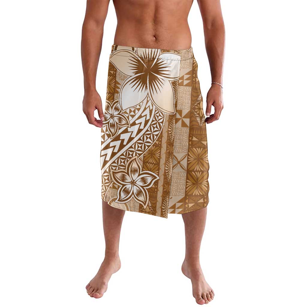 Tonga Kupesi Ngatu Lavalava Vintage Brown Plumeria