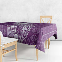 Tonga Kupesi Ngatu Tablecloth Vintage Purple Plumeria