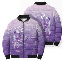 Lupus Awareness Month Bomber Puffer Jacket Polynesian Style
